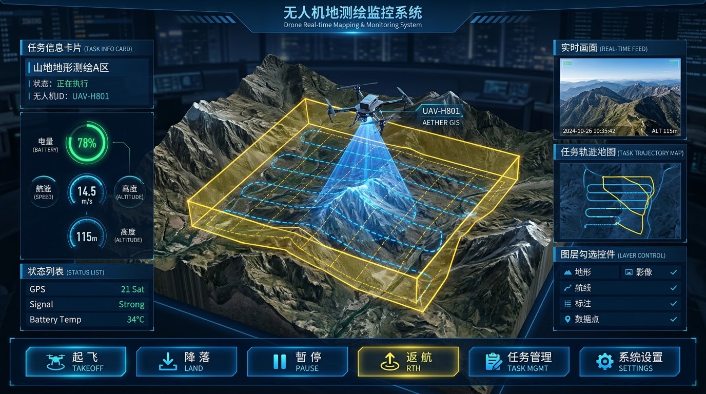 GIS遥感与三维地理信息可视化展示，点击可放大查看